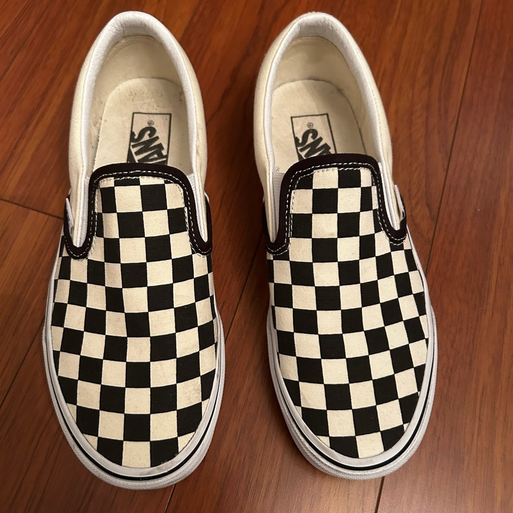 Checkered Vans Slip Ons SOLD